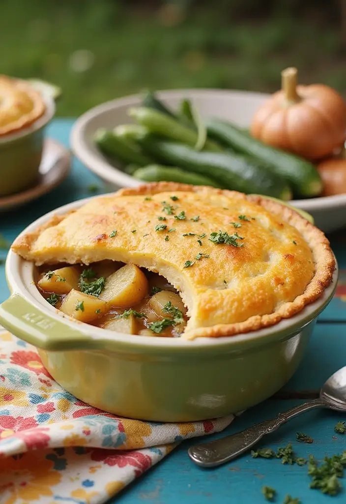 28 Chicken Pot Pie with Potatoes Recipes That Feel Hearty & Homey - 25. Chicken Pot Pie with Potatoes and Zucchini