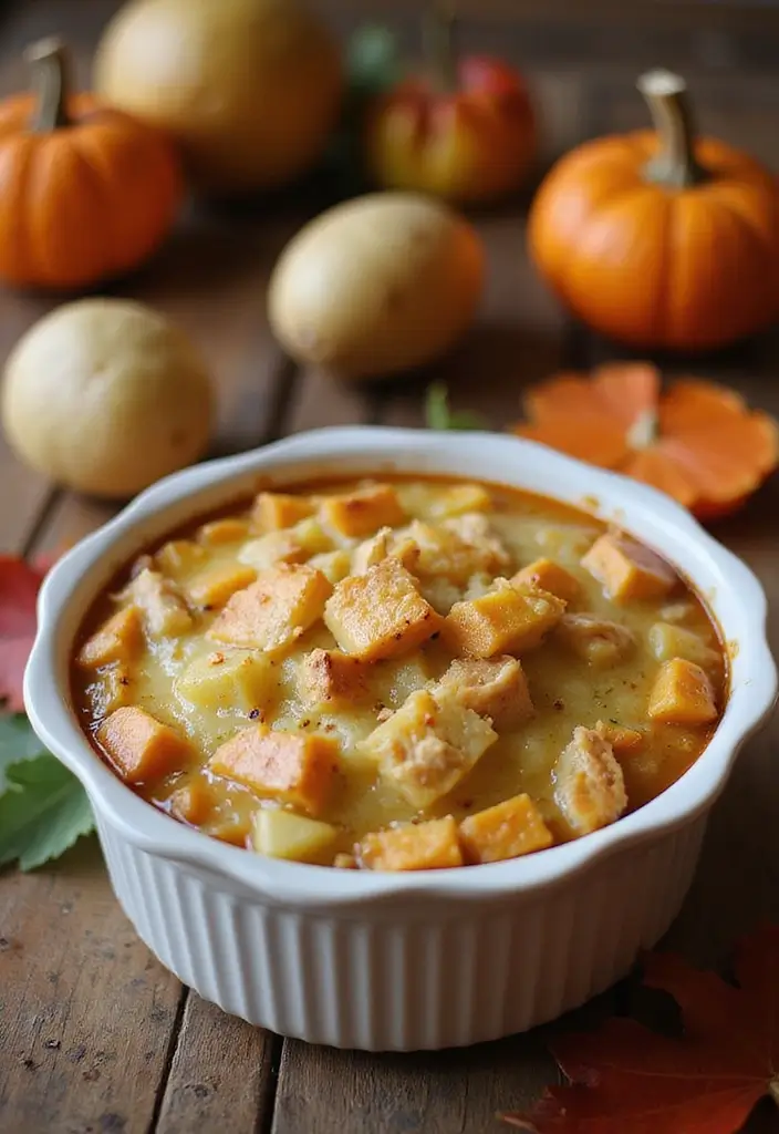 28 Chicken Pot Pie with Potatoes Recipes That Feel Hearty & Homey - 26. Chicken Pot Pie with Potatoes and Pumpkin