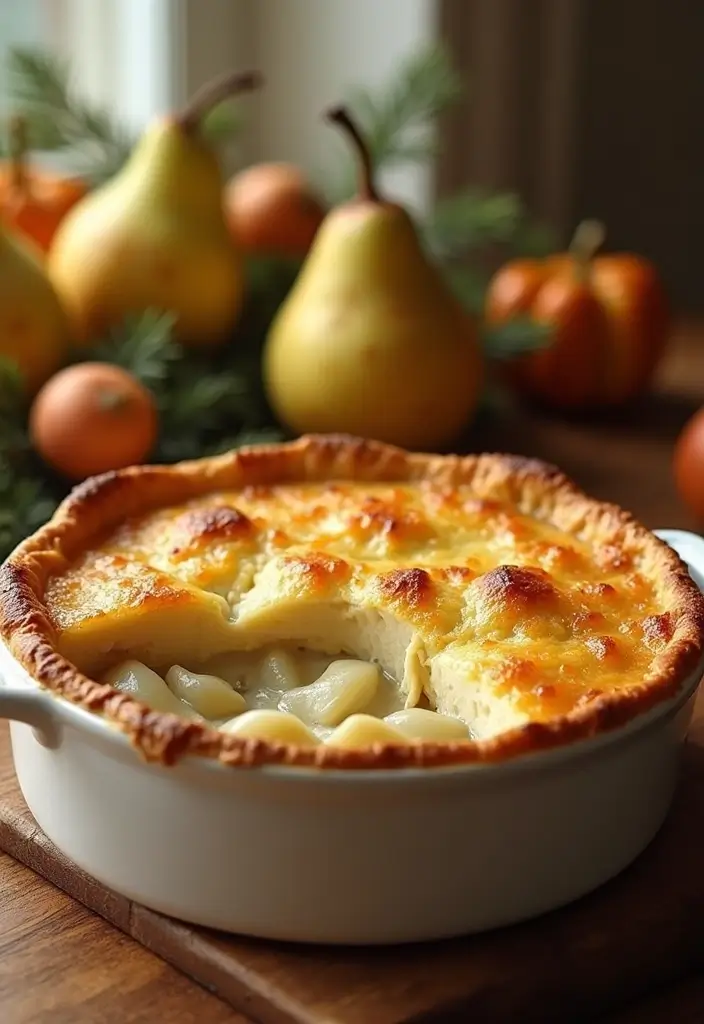 28 Chicken Pot Pie with Potatoes Recipes That Feel Hearty & Homey - 28. Chicken Pot Pie with Potatoes and Pears