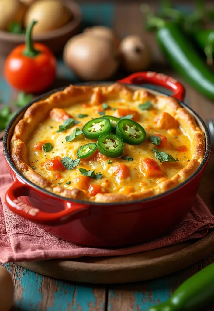 28 Chicken Pot Pie with Potatoes Recipes That Feel Hearty & Homey - 5. Spicy Chicken Pot Pie with Potatoes and Jalapeños