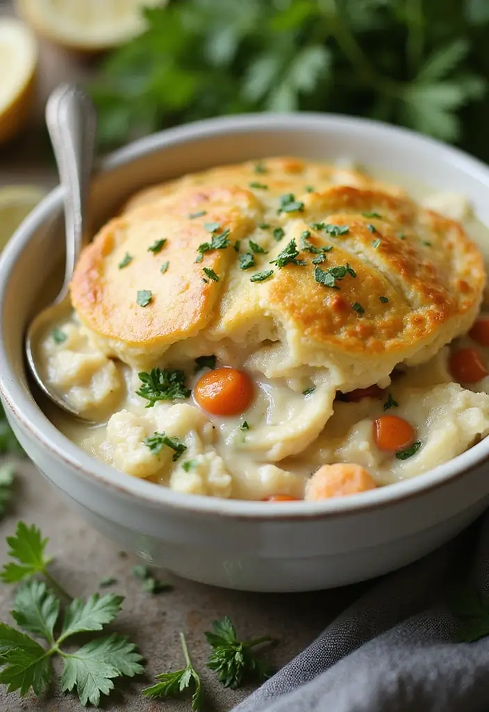 28 Chicken Pot Pie with Potatoes Recipes That Feel Hearty & Homey - 6. Chicken Pot Pie with Cauliflower Mash