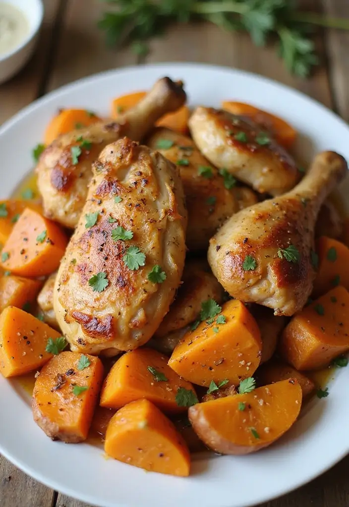 28 Easy Healthy Chicken Dinner Recipes That Everyone Enjoys 26 28 Easy Healthy Chicken Dinner Recipes That Everyone Enjoys - 25. Chicken and Sweet Potato Bake