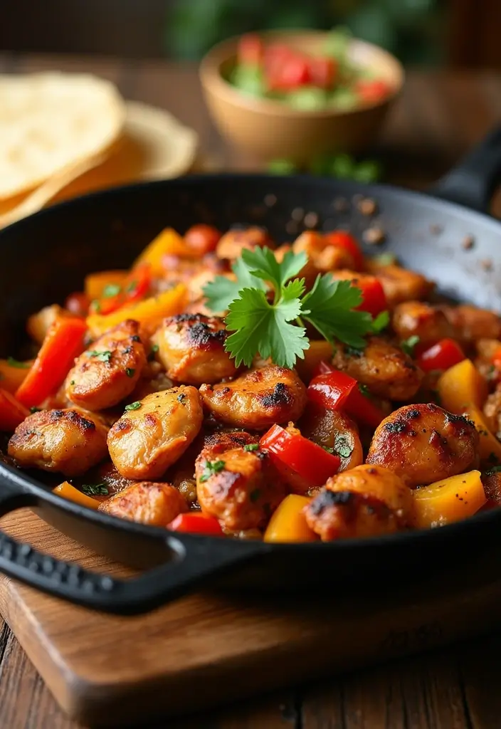 28 Easy Healthy Chicken Dinner Recipes That Everyone Enjoys 4 28 Easy Healthy Chicken Dinner Recipes That Everyone Enjoys - 3. One-Pan Chicken Fajitas