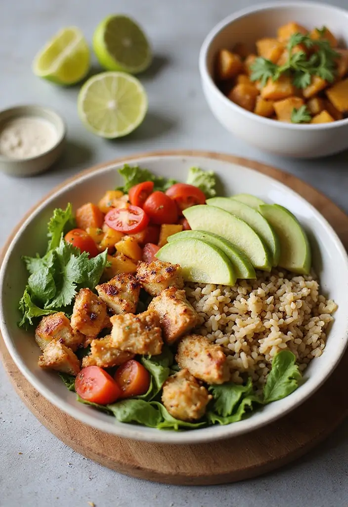 28 Frozen Chicken Breast Recipes That Are Juicy & Flavorful - 26. Chicken Shawarma Bowls