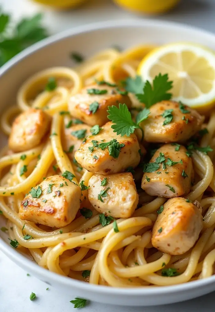 28 Frozen Chicken Breast Recipes That Are Juicy & Flavorful - 27. Zesty Garlic Chicken Pasta