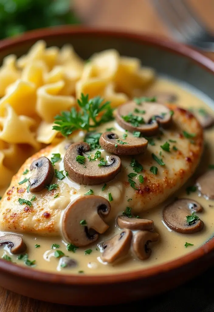 28 Frozen Chicken Breast Recipes That Are Juicy & Flavorful - 4. Creamy Mushroom Chicken