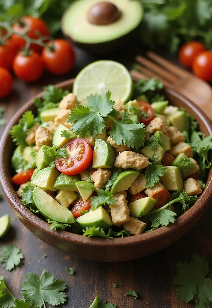 28 Keto Rotisserie Chicken Recipes That Are Fast & Flavorful - 1. Creamy Avocado Chicken Salad