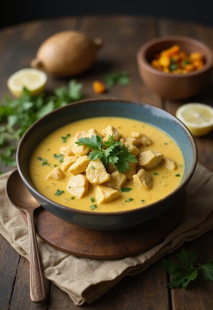 28 Keto Rotisserie Chicken Recipes That Are Fast & Flavorful - 11. Coconut Curry Chicken Soup