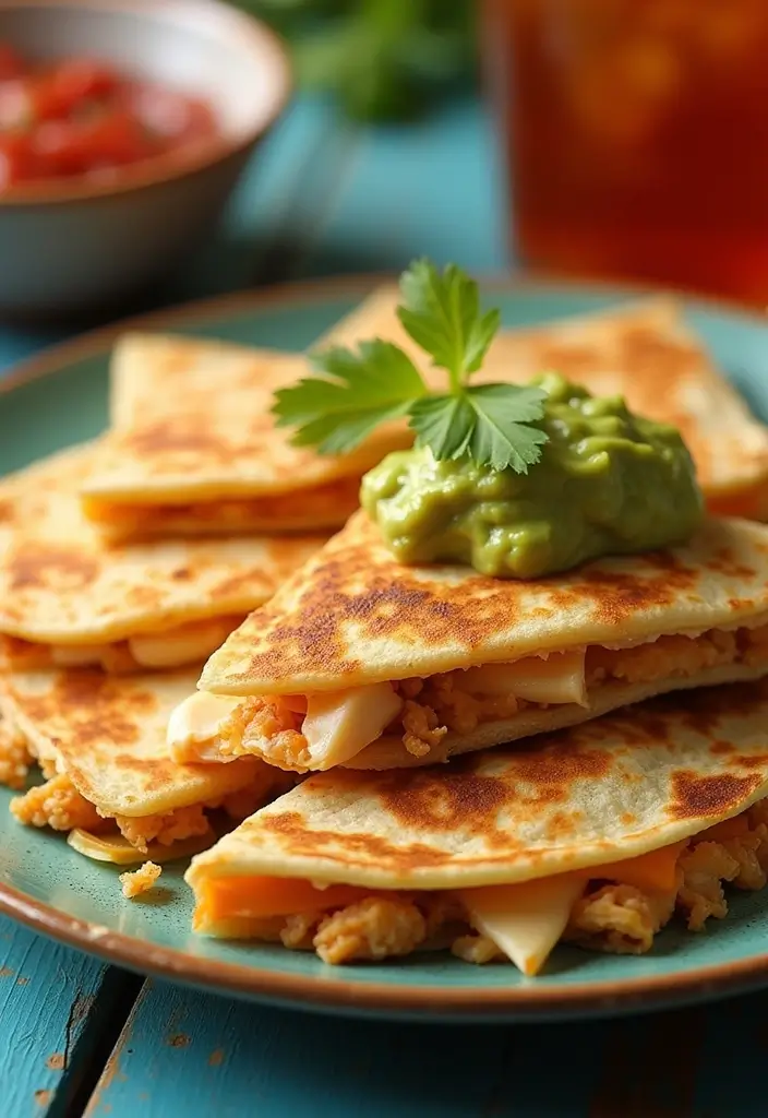 28 Keto Rotisserie Chicken Recipes That Are Fast & Flavorful - 21. Chicken and Cheese Quesadillas