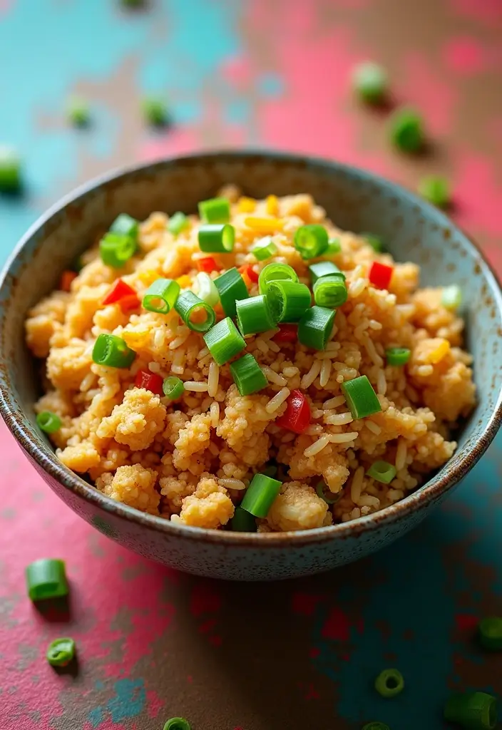 28 Keto Rotisserie Chicken Recipes That Are Fast & Flavorful - 22. Chicken Fried Cauliflower Rice