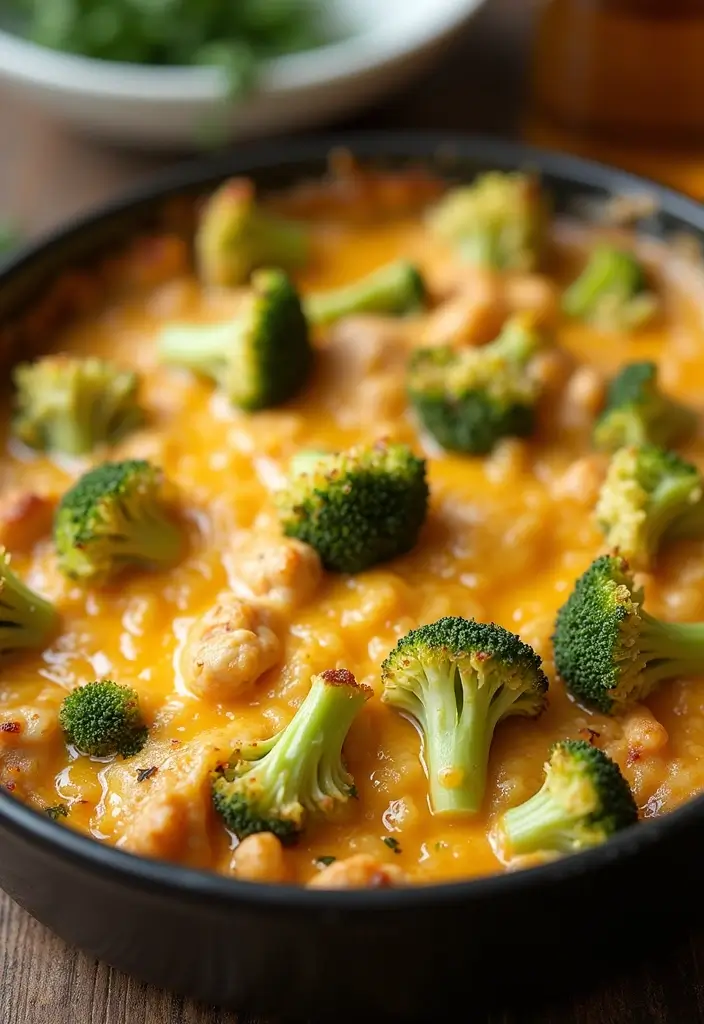 28 Keto Rotisserie Chicken Recipes That Are Fast & Flavorful - 28. Chicken and Broccoli Cheddar Casserole
