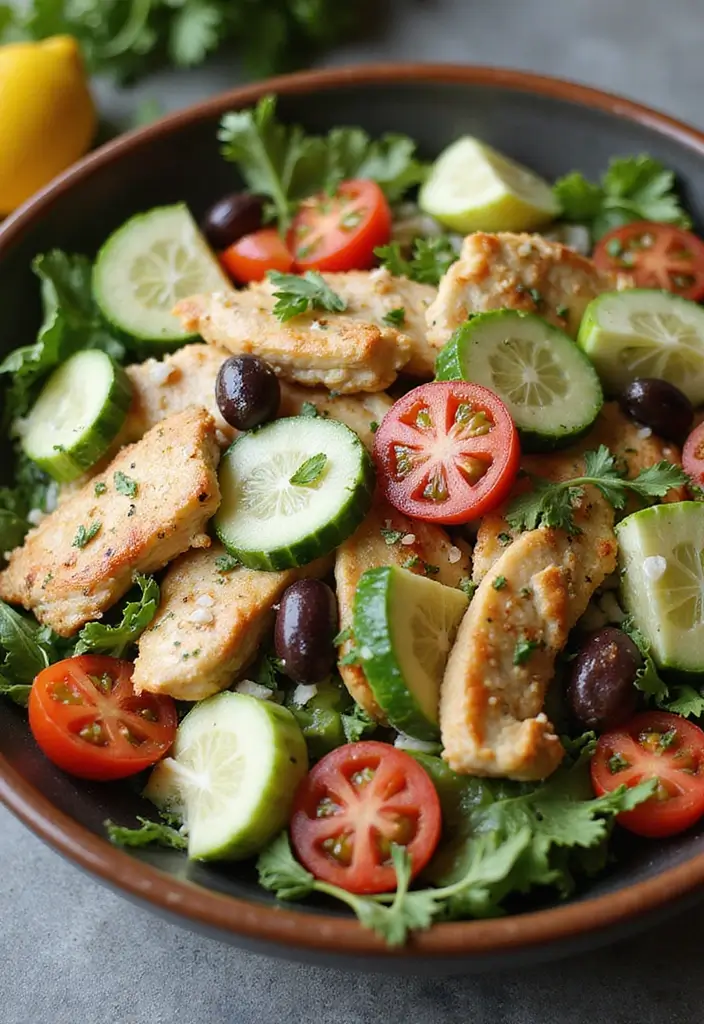 28 Keto Rotisserie Chicken Recipes That Are Fast & Flavorful - 9. Mediterranean Chicken Salad