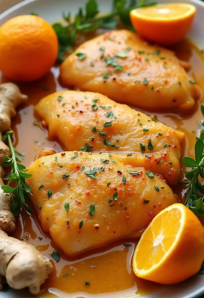 29 Best Chicken Marinade for the Grill Recipes Ever Made - 15. Orange Ginger Marinade