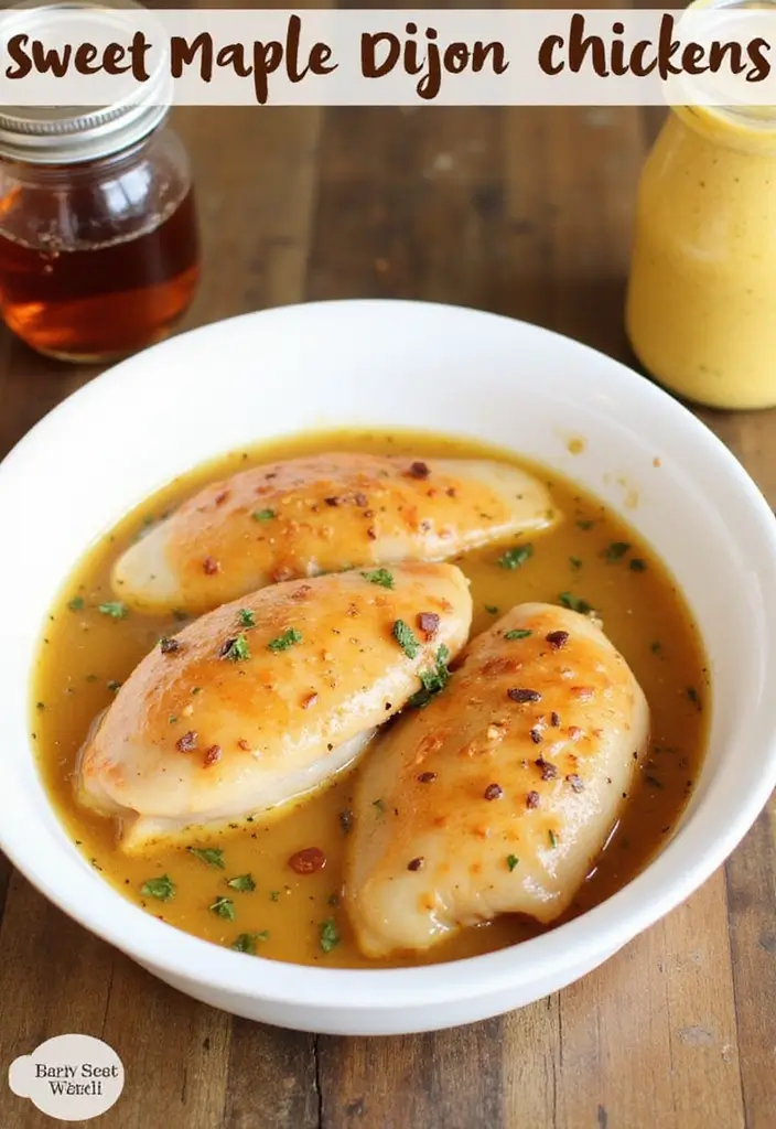 29 Best Chicken Marinade for the Grill Recipes Ever Made - 18. Maple Dijon Marinade