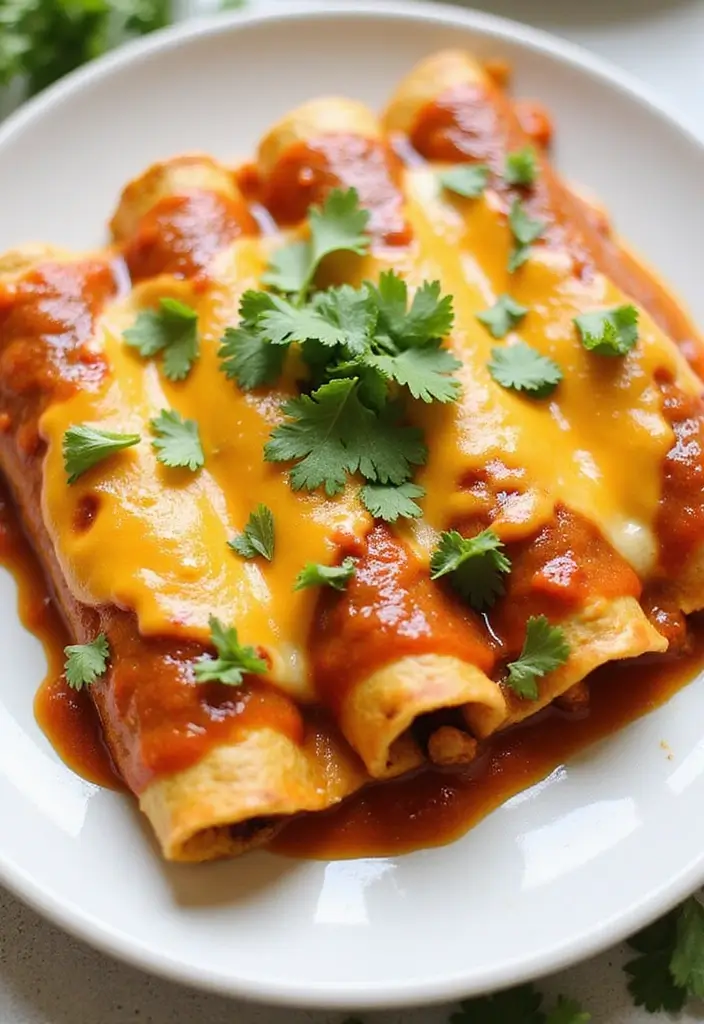 29 Chicken Dinner Recipes for Family That Everyone Will Love - 23. Chicken Enchiladas