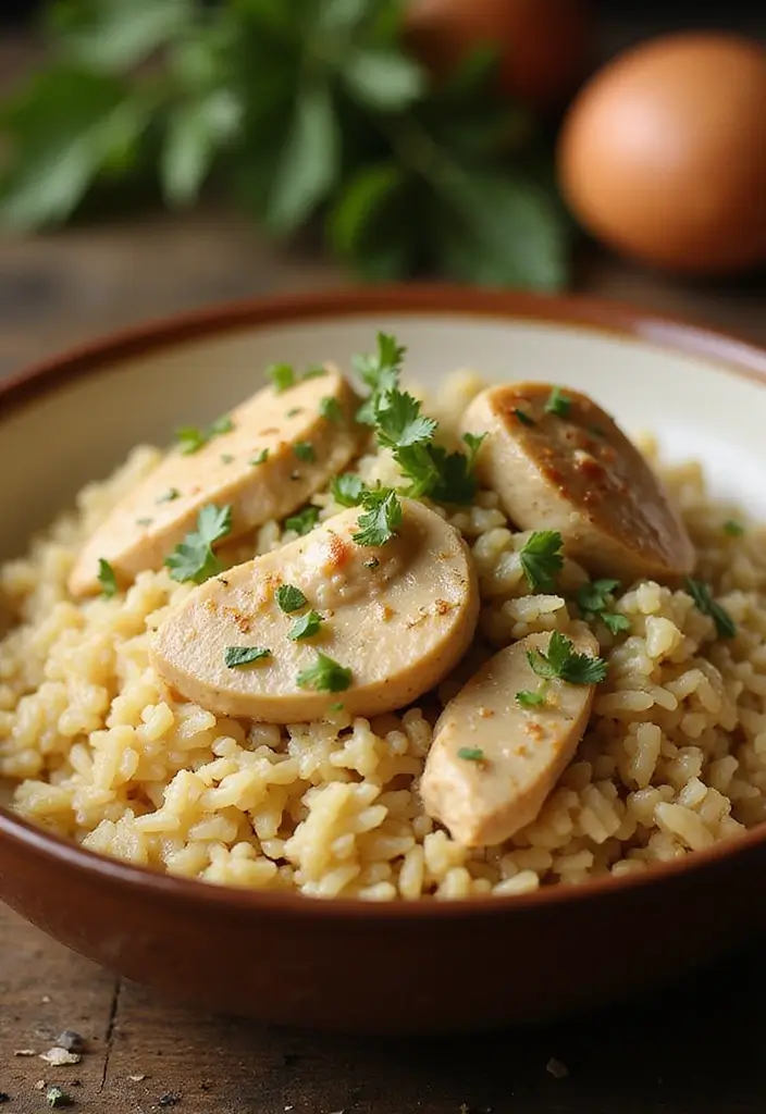 29 Chicken Dinner Recipes for Family That Everyone Will Love - 3. One-Pot Creamy Chicken and Rice