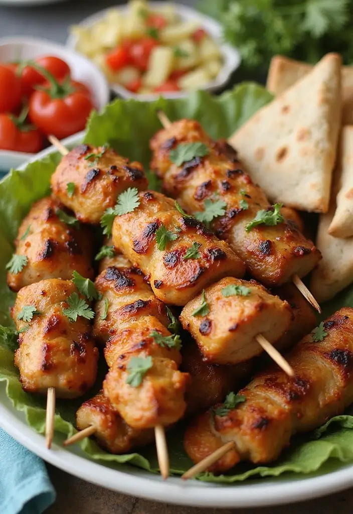 29 Chicken Dinner Recipes for Family That Everyone Will Love - 4. Mediterranean Chicken Skewers