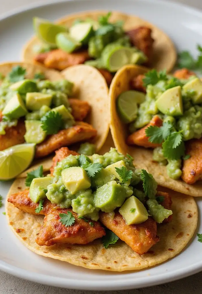 29 Chicken Dinner Recipes for Family That Everyone Will Love - 9. Chicken Tacos with Avocado Salsa
