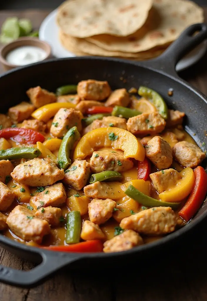 29 Chicken and Cheese Recipes That Are Ooey-Gooey Good - 19. Cheesy Chicken Fajitas