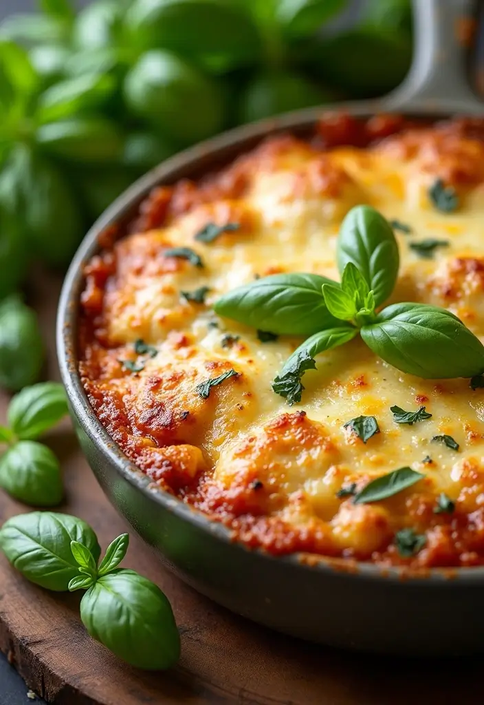 29 Chicken and Cheese Recipes That Are Ooey-Gooey Good - 21. Cheesy Chicken Pesto Bake