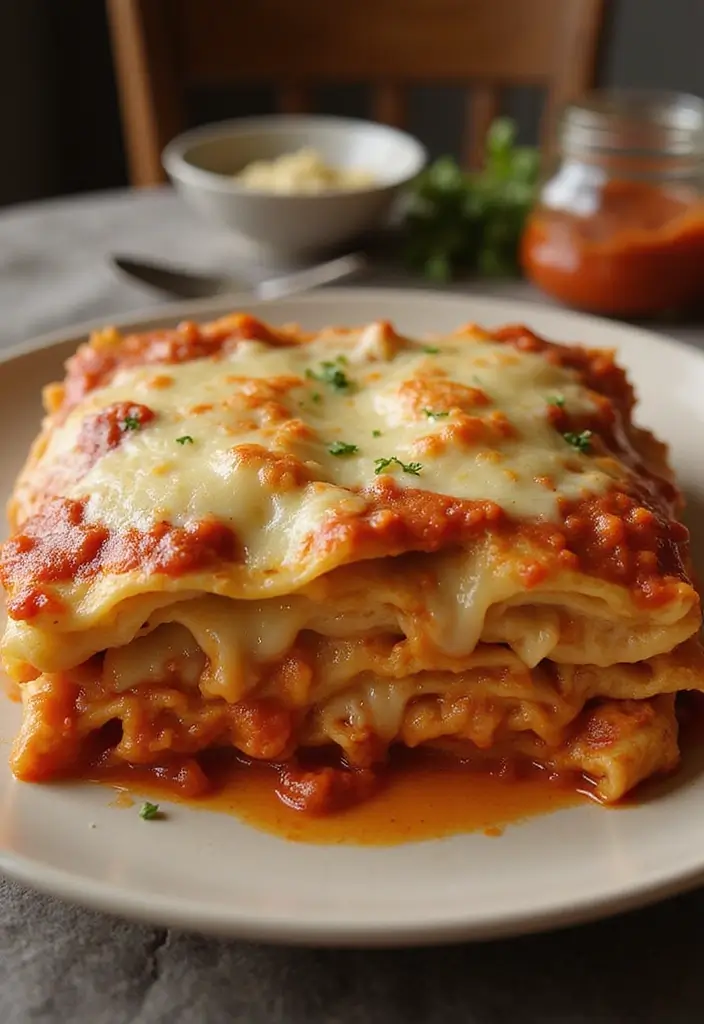 29 Chicken and Cheese Recipes That Are Ooey-Gooey Good - 23. Cheesy Chicken Lasagna