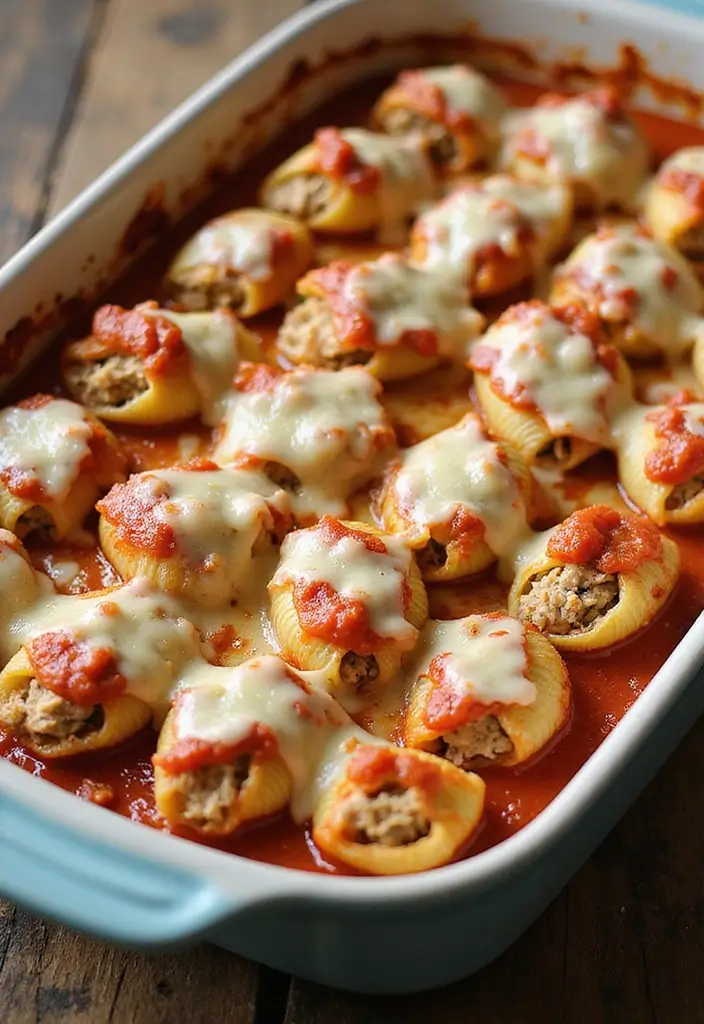 29 Chicken and Cheese Recipes That Are Ooey-Gooey Good - 25. Chicken and Cheese Stuffed Shells