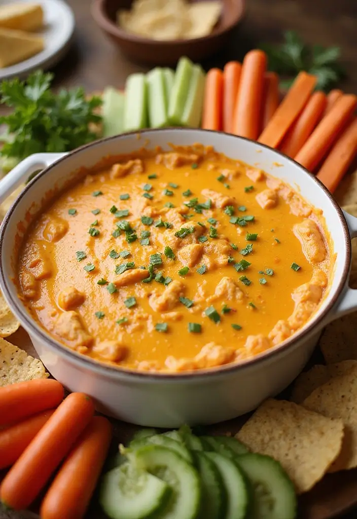 29 Chicken and Cheese Recipes That Are Ooey-Gooey Good - 6. Buffalo Chicken Cheese Dip