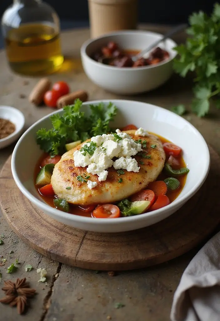 29 Cottage Cheese Chicken Parm Bowl Recipes That Feel Light & Protein-Packed 6 29 Cottage Cheese Chicken Parm Bowl Recipes That Feel Light & Protein-Packed - 5. Mediterranean Cottage Cheese Chicken Parm Bowl