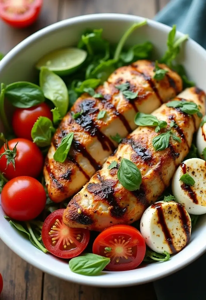 29 Healthy Chicken Burrito Bowl Recipes That Are Meal Prep Goals - 17. Caprese Chicken Burrito Bowl