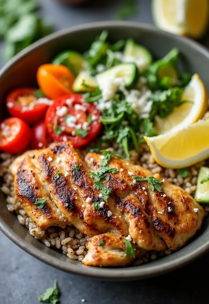 29 Healthy Chicken Burrito Bowl Recipes That Are Meal Prep Goals - 19. Italian Herb Chicken Burrito Bowl