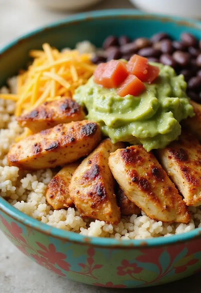 29 Healthy Chicken Burrito Bowl Recipes That Are Meal Prep Goals - 28. Classic Chicken Burrito Bowl