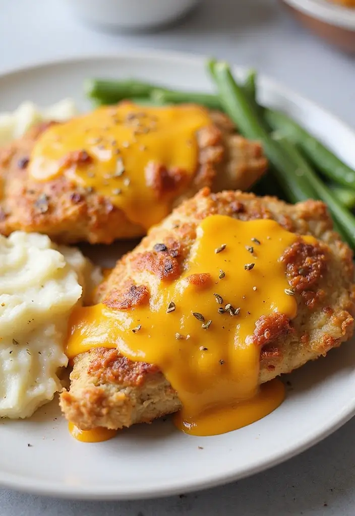 29 Shake and Bake Chicken Recipes That Are Simple & Crunchy - 17. Indulgent Shake and Bake Chicken with Cheese