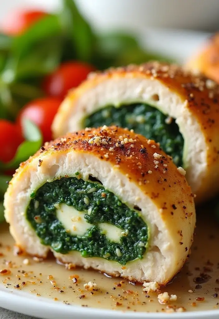 29 Shake and Bake Chicken Recipes That Are Simple & Crunchy - 23. Shake and Bake Chicken with Spinach and Feta