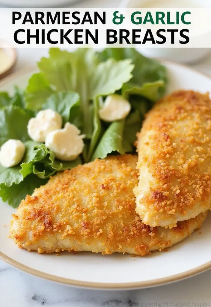 29 Shake and Bake Chicken Recipes That Are Simple & Crunchy - 4. Parmesan and Garlic Baked Chicken