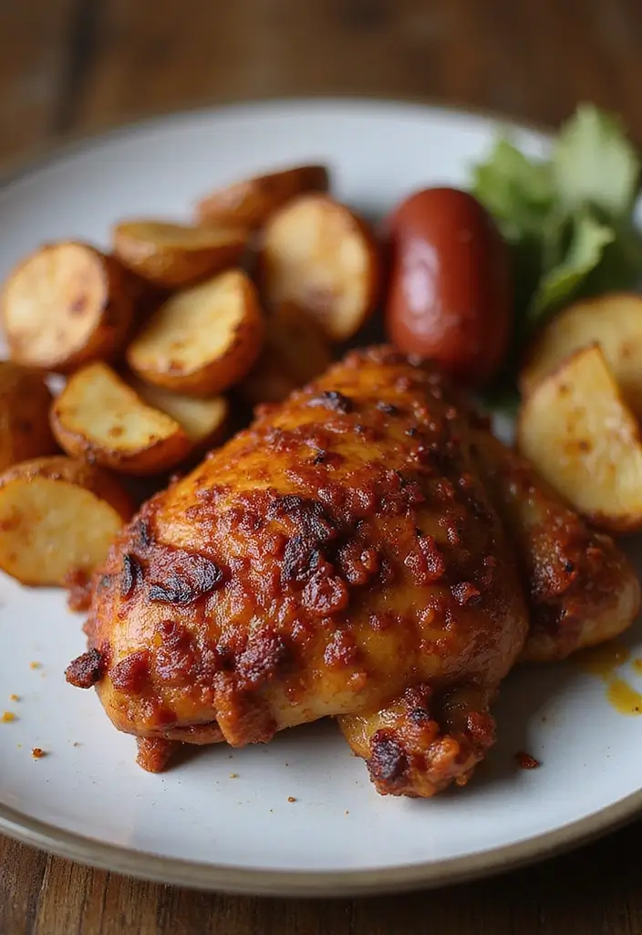 29 Sheet Pan Chicken and Potatoes Recipes That Are Simple & Hearty - 13. Cajun Chicken and Potatoes