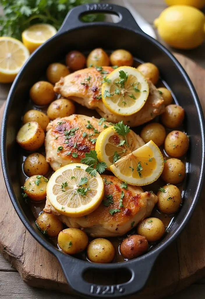 29 Sheet Pan Chicken and Potatoes Recipes That Are Simple & Hearty - 18. Greek Chicken and Potatoes