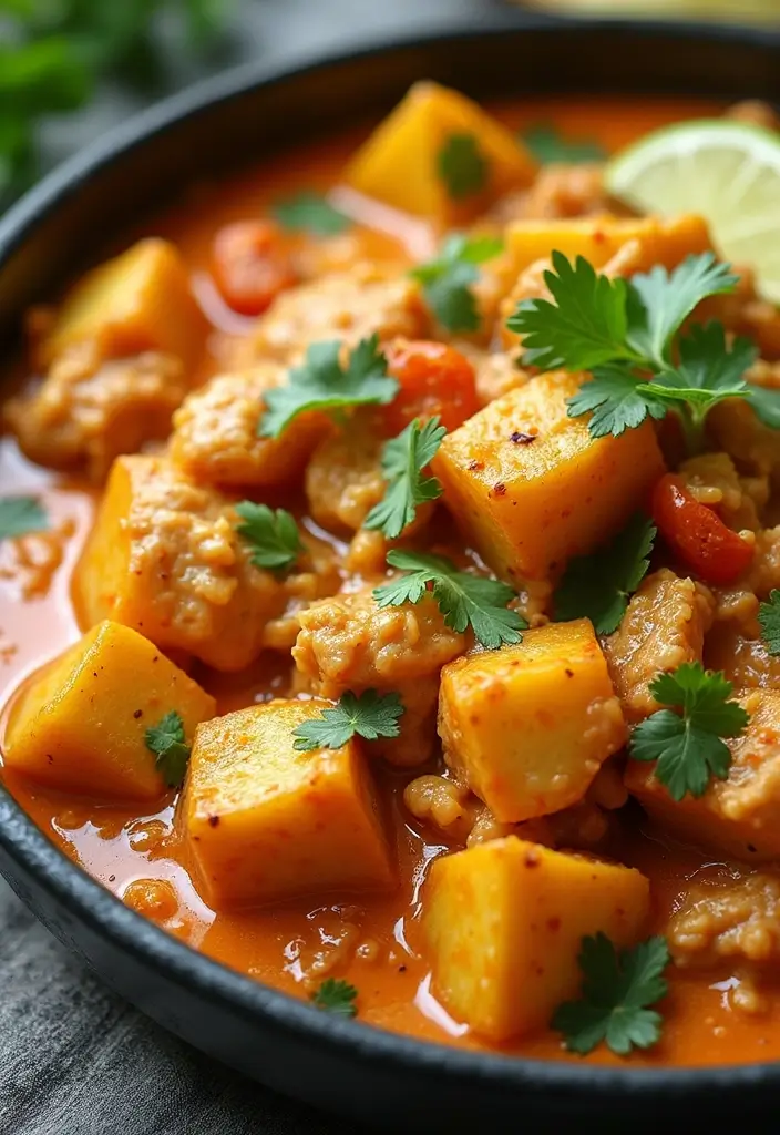 29 Sheet Pan Chicken and Potatoes Recipes That Are Simple & Hearty - 25. Thai Curry Chicken and Potatoes