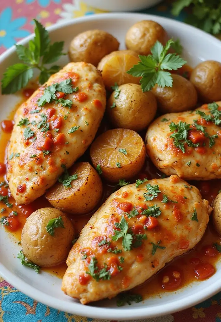 29 Sheet Pan Chicken and Potatoes Recipes That Are Simple & Hearty - 27. Chili Lime Chicken and Potatoes