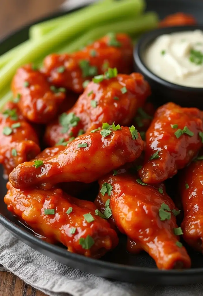 29 Sweet Chili Chicken Wings Recipes That Are Sticky & Delicious - 17. Sweet Chili BBQ Chicken Wings