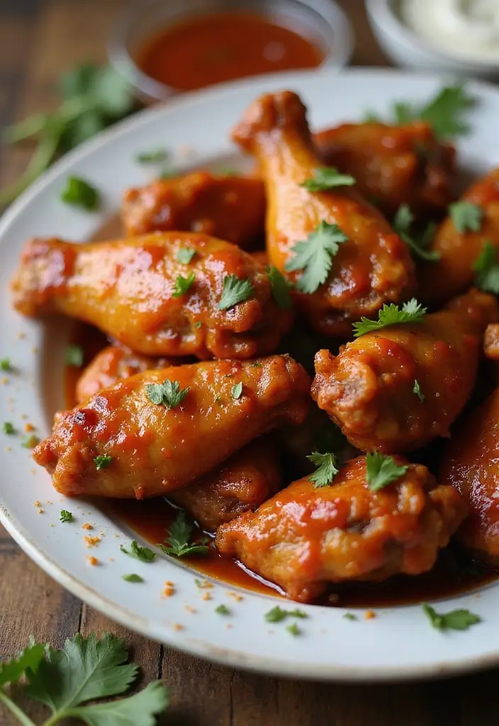 29 Sweet Chili Chicken Wings Recipes That Are Sticky & Delicious - 25. Sweet Chili Spiced Chicken Wings