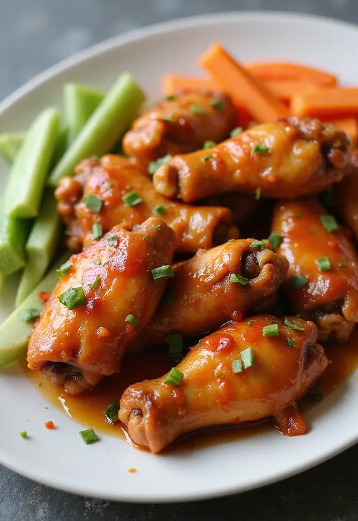 29 Sweet Chili Chicken Wings Recipes That Are Sticky & Delicious - 5. Honey Sweet Chili Chicken Wings