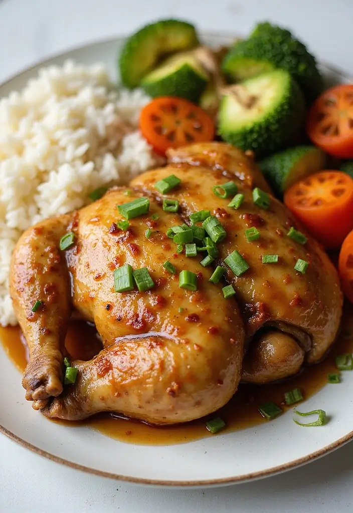 29 Whole Chicken Recipes Crockpot That Are Effortless & Juicy - 13. Honey Garlic Whole Chicken