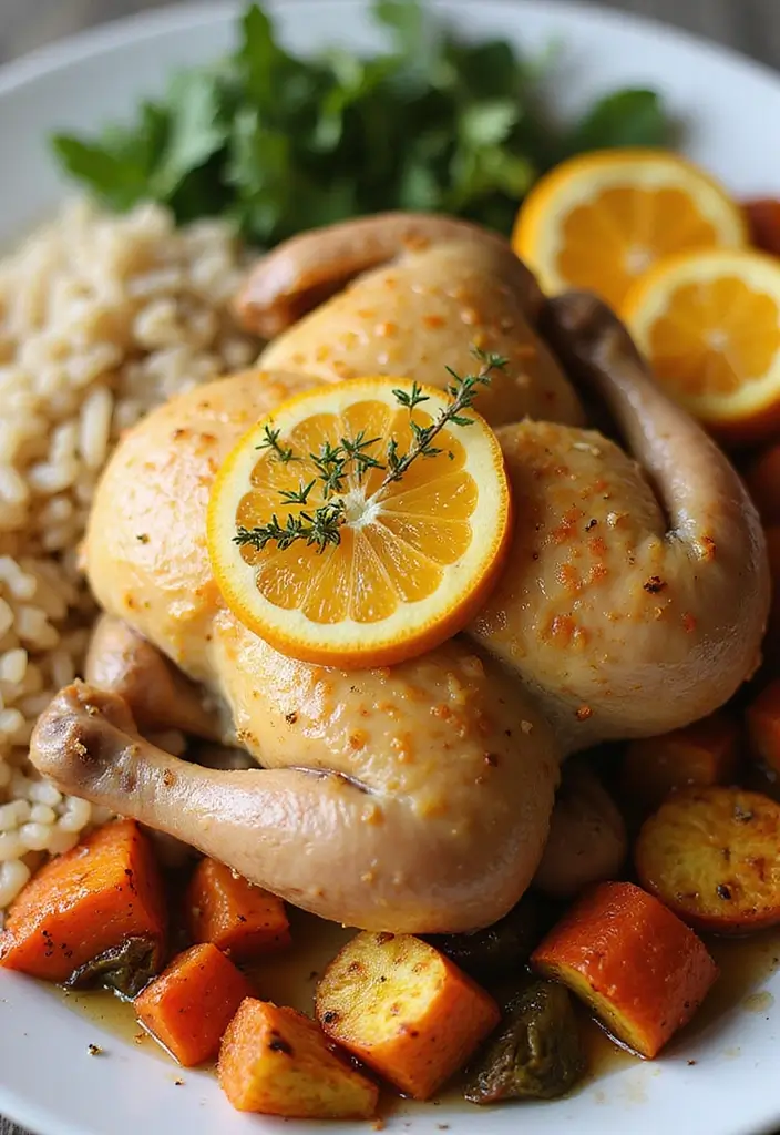29 Whole Chicken Recipes Crockpot That Are Effortless & Juicy - 27. Sweet Citrus Whole Chicken