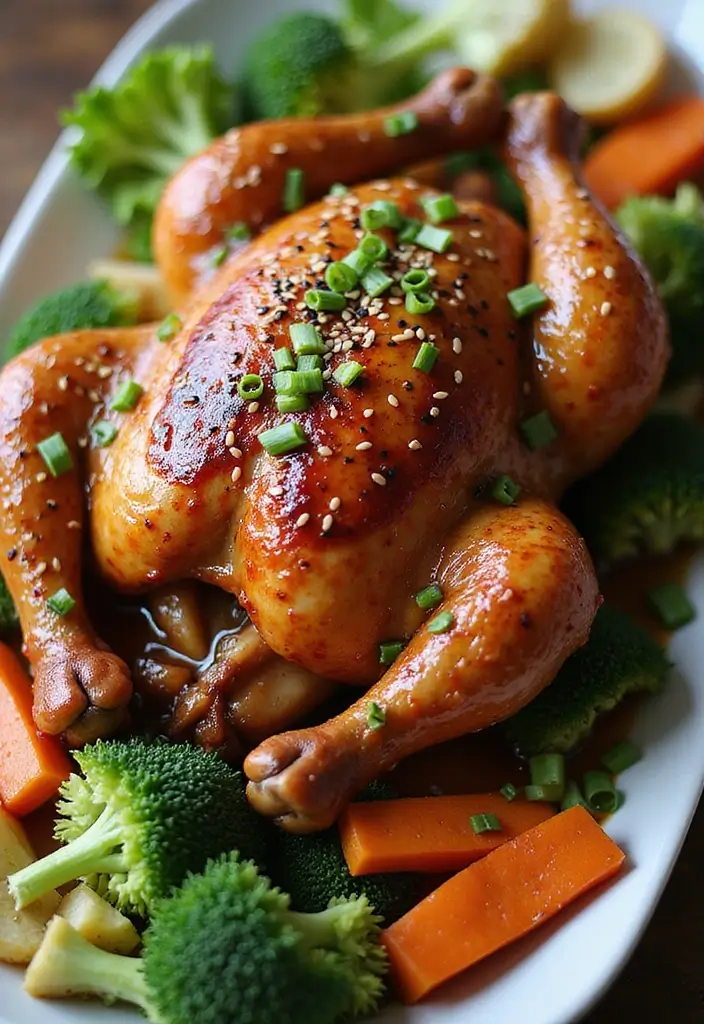 29 Whole Chicken Recipes Crockpot That Are Effortless & Juicy - 7. Teriyaki Whole Chicken