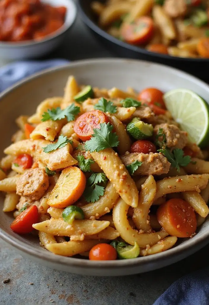 30 Chicken Cajun Pasta Recipes That Are Creamy & Spicy - 7. One-Pot Chicken Cajun Pasta Primavera