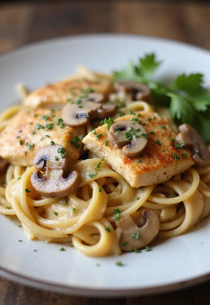 30 Chicken Cajun Pasta Recipes That Are Creamy & Spicy - 9. Creamy Cajun Chicken Pasta with Mushrooms