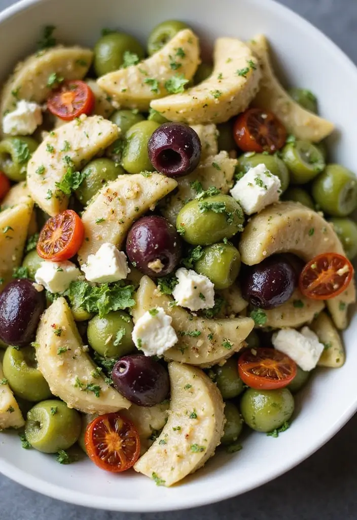 30 Chicken Pesto Pasta Salad Recipes That Are Perfect for Lunch - 2. Mediterranean Chicken Pesto Pasta Salad