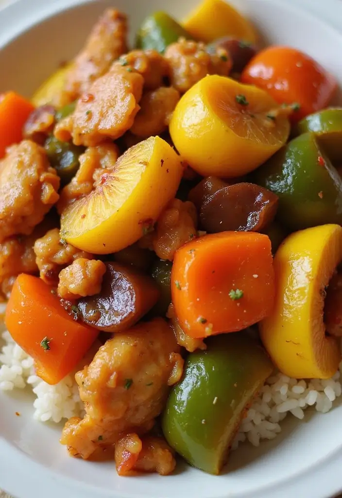 30 Chicken and Squash Recipes That Are Seasonal & Delicious - 20. Sweet and Sour Chicken with Squash