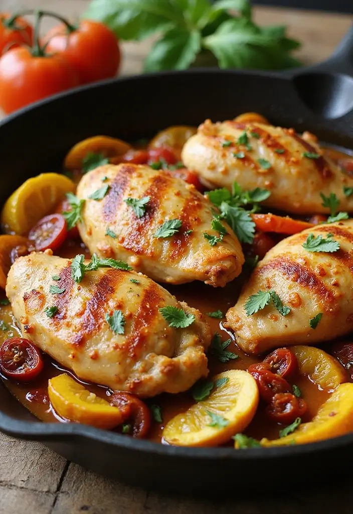 30 Chicken and Squash Recipes That Are Seasonal & Delicious - 21. Tuscan Chicken and Squash Skillet