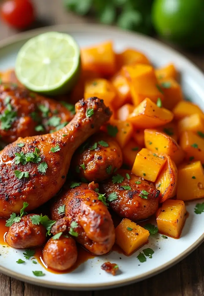 30 Chicken and Squash Recipes That Are Seasonal & Delicious - 24. Chipotle Chicken with Roasted Squash